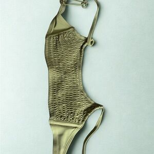 Olive Green Bikini Swimsuit Top